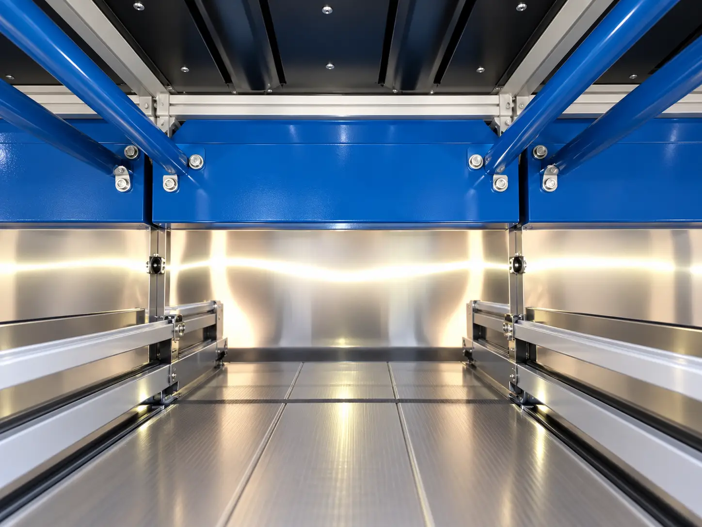 Inside an integrated UV system for wood coating