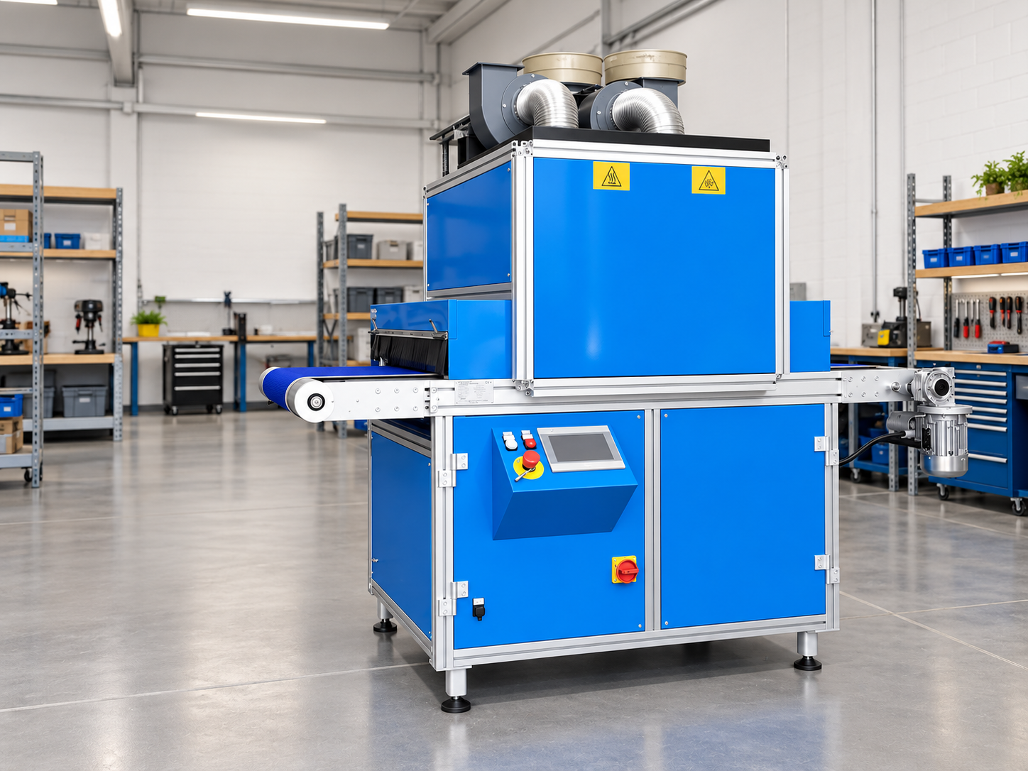 Macchina UV integrata in officina