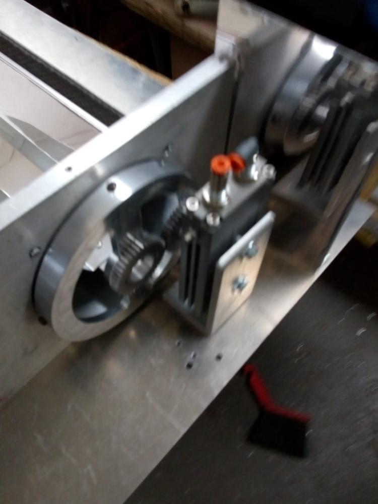 Detail of the rotary shutter mechanism.