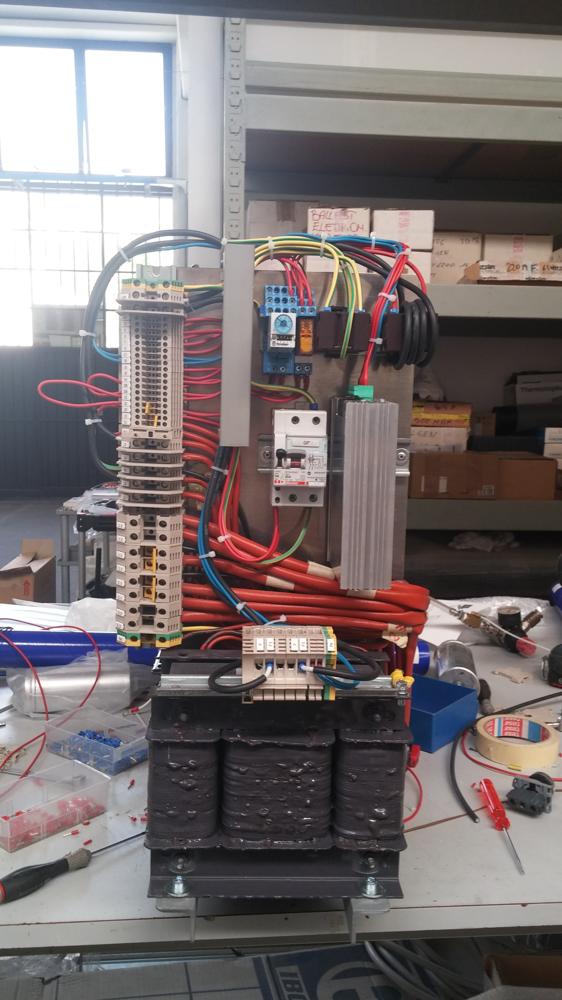 Building and wiring an electromechanical assembly in the workshop