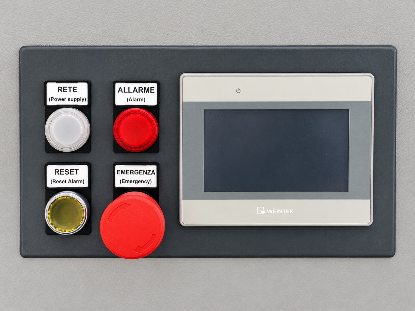 Pannello operatore del Rotary UV